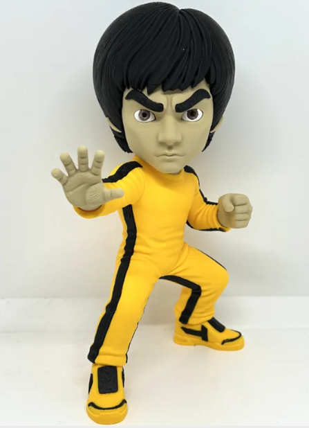 Martial Arts Legend Figure, Yellow Training Suit Figure, 3D Printed Martial Arts Collectible, Kung Fu Figure, Action Figure, Fighter Gift