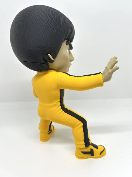 Martial Arts Legend Figure, Yellow Training Suit Figure, 3D Printed Martial Arts Collectible, Kung Fu Figure, Action Figure, Fighter Gift