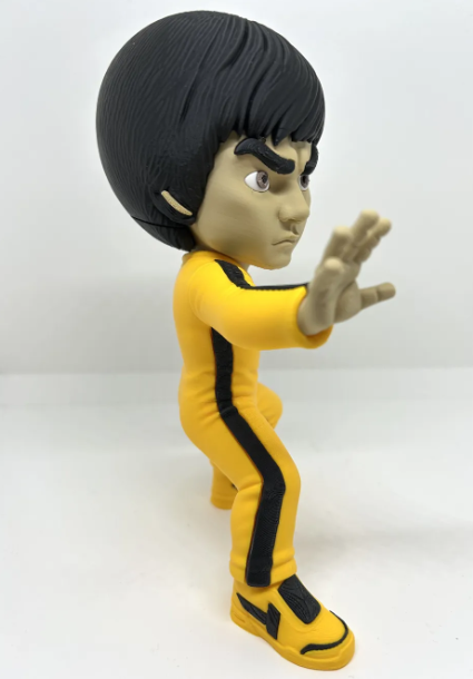 Martial Arts Legend Figure, Yellow Training Suit Figure, 3D Printed Martial Arts Collectible, Kung Fu Figure, Action Figure, Fighter Gift