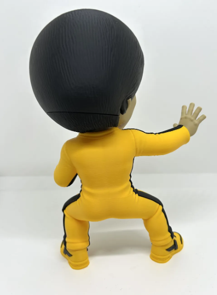 Martial Arts Legend Figure, Yellow Training Suit Figure, 3D Printed Martial Arts Collectible, Kung Fu Figure, Action Figure, Fighter Gift