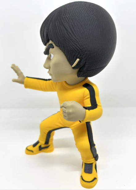 Bruce Lee Martial Arts Legend Figure, Yellow Training Suit Figure, 3D Printed Martial Arts Collectible, Kung Fu Figure, Action Figure, Fighter Gift