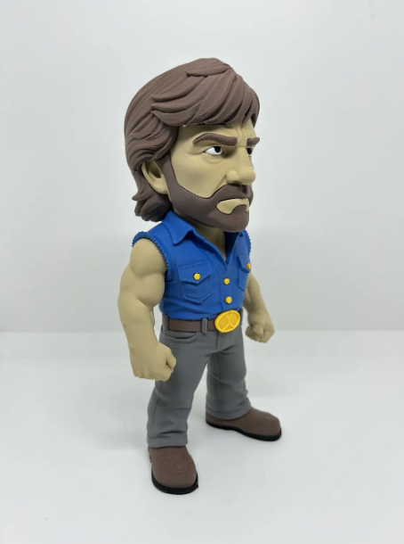 Chuck Norris Inspired Figure, Torn Sleeve Action Hero, 3D Printed Figure, Martial Arts Collectible, Movie Inspired Decor, Gamer Gift