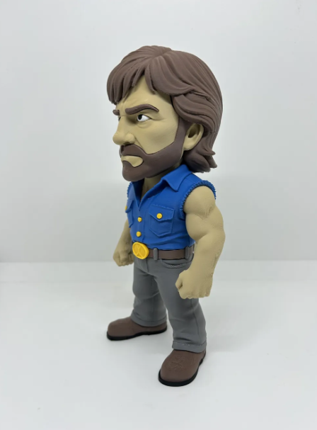 Chuck Norris Inspired Figure, Torn Sleeve Action Hero, 3D Printed Figure, Martial Arts Collectible, Movie Inspired Decor, Gamer Gift