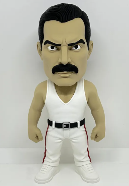 Freddie Mercury Inspired Figure, Rock Singer Collectible, 3D Printed Music Figure, Queen Inspired Decor, Rock Music Gift, Singer Statue