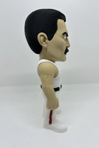 Freddie Mercury Inspired Figure, Rock Singer Collectible, 3D Printed Music Figure, Queen Inspired Decor, Rock Music Gift, Singer Statue
