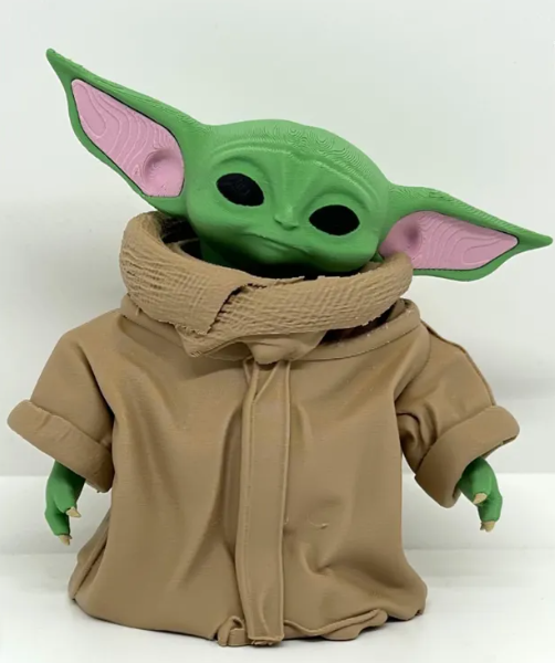 Grogu Figure, Baby Yoda Mandalorian Inspired, Grogu Collectible, 3D Printed Star Wars Figure, Cute Alien Figure, Sci Fi Gift, Display