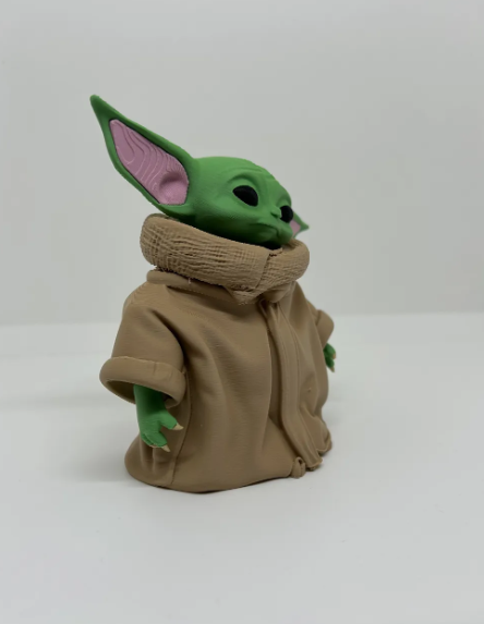 Grogu Figure, Baby Yoda Mandalorian Inspired, Grogu Collectible, 3D Printed Star Wars Figure, Cute Alien Figure, Sci Fi Gift, Display
