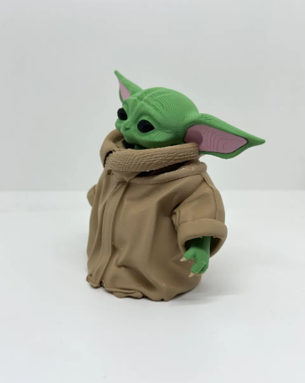 Grogu Figure, Baby Yoda Mandalorian Inspired, Grogu Collectible, 3D Printed Star Wars Figure, Cute Alien Figure, Sci Fi Gift, Display