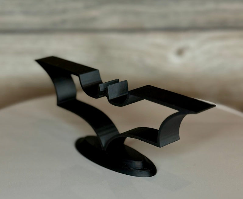 Dark Vigilante Wing Emblem 3D Print | Night Hero Wall Art | Gothic Symbol Decor | Collector Display | Man Cave Decor (Choose Size)
