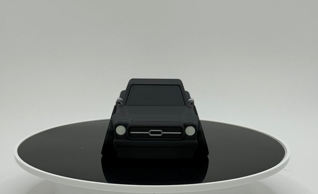 Tooned Classic Fastback Muscle Car 3D Printed Model | Wide Stance Retro Coupe | Cartoon Car Desk Decor | Collector Display