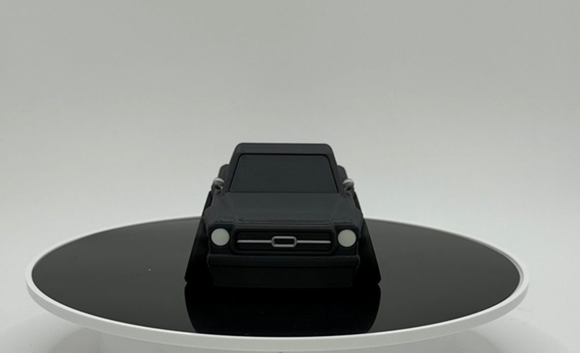 Tooned Classic Fastback Muscle Car 3D Printed Model | Wide Stance Retro Coupe | Cartoon Car Desk Decor | Collector Display