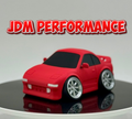Tooned Mid-Engine Sports Car 3D Printed Model | Retro JDM Style Coupe | Wide Stance Cartoon Car | Desk & Garage Decor