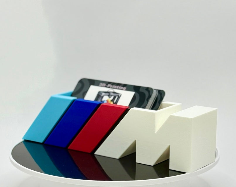 Motorsport Inspired NFC Business Card Holder 3D Print | Smart Tap Display Stand | Racing Style Desk Organizer