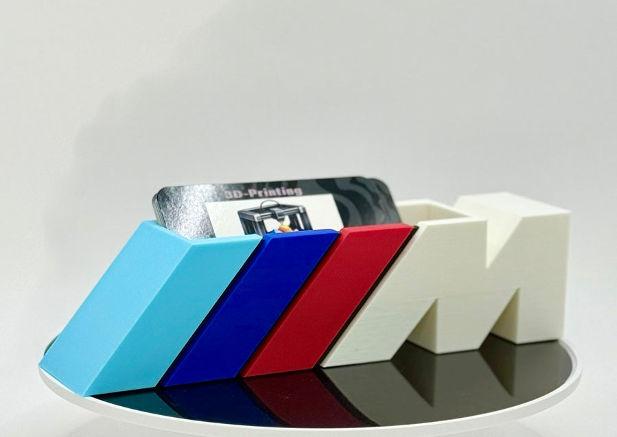 Motorsport Inspired NFC Business Card Holder 3D Print | Smart Tap Display Stand | Racing Style Desk Organizer