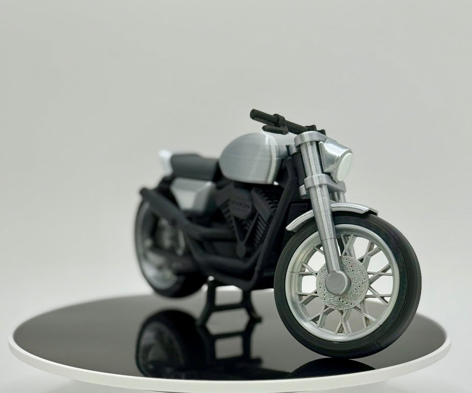 3D Printed Cafe Racer Motorcycle Model | Vintage Style Bike | Classic Racer Desk Decor | Collector Display Gift