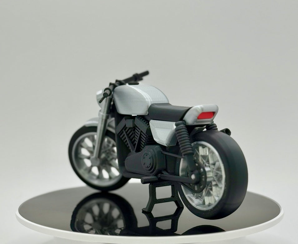 3D Printed Cafe Racer Motorcycle Model | Vintage Style Bike | Classic Racer Desk Decor | Collector Display Gift