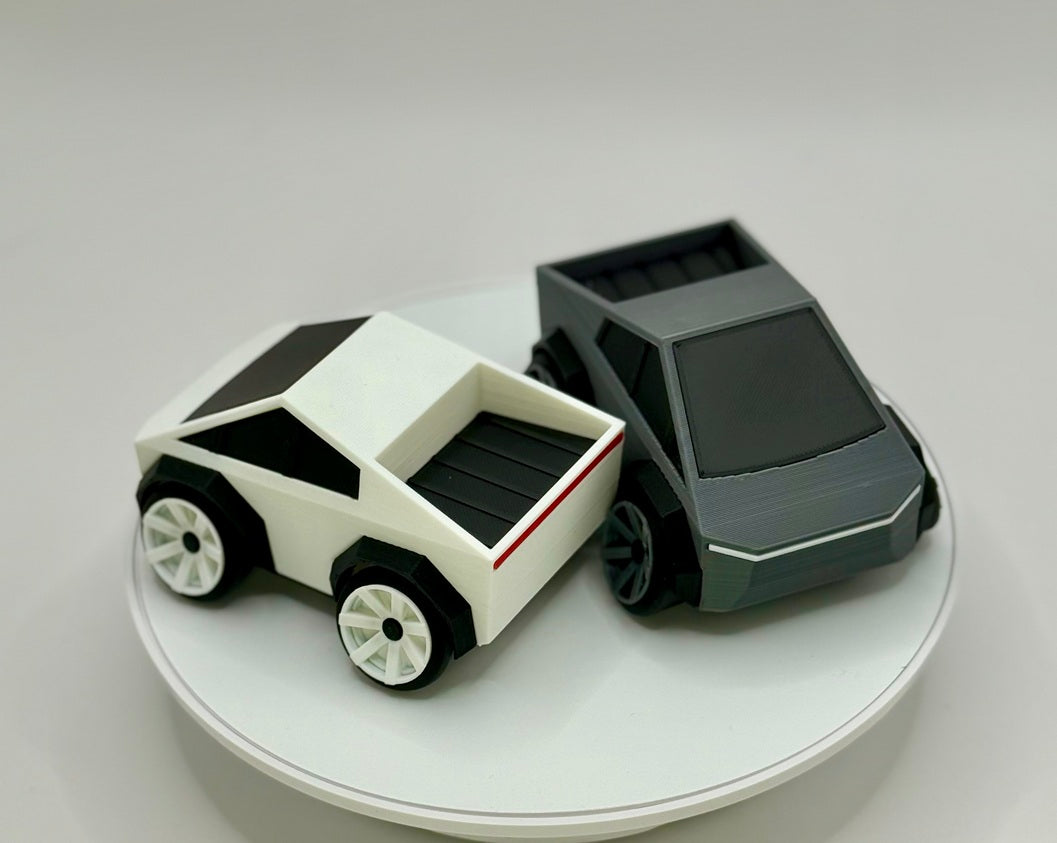 3D Printed Futuristic Electric Pickup Truck Model | Wide Stance Truck | Sci-Fi Style Desk Display | Modern Vehicle Decor