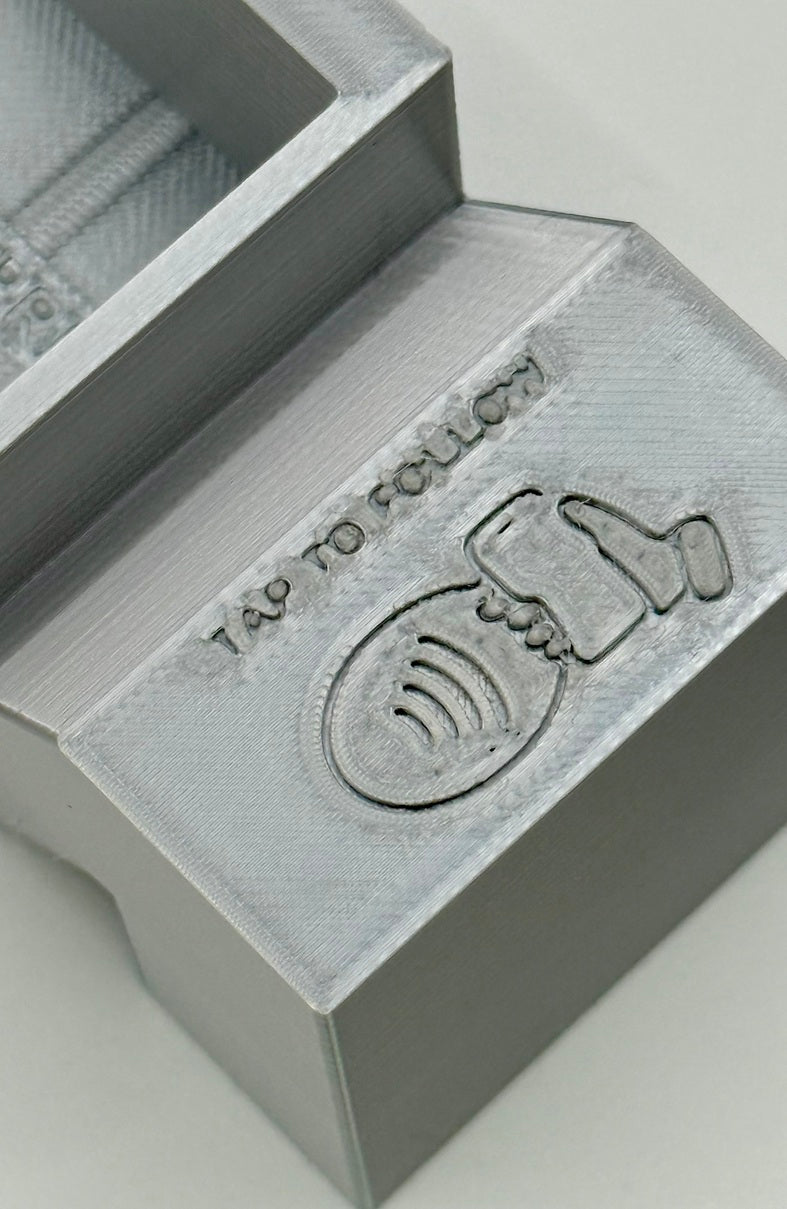 Motorsport Inspired NFC Business Card Holder 3D Print | Smart Tap Display Stand | Racing Style Desk Organizer