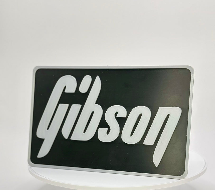 Gen 2 & 3 Chainsaw Guitar Case Logo Replacement | 3D Printed Replica Badge | Vintage Restoration Part