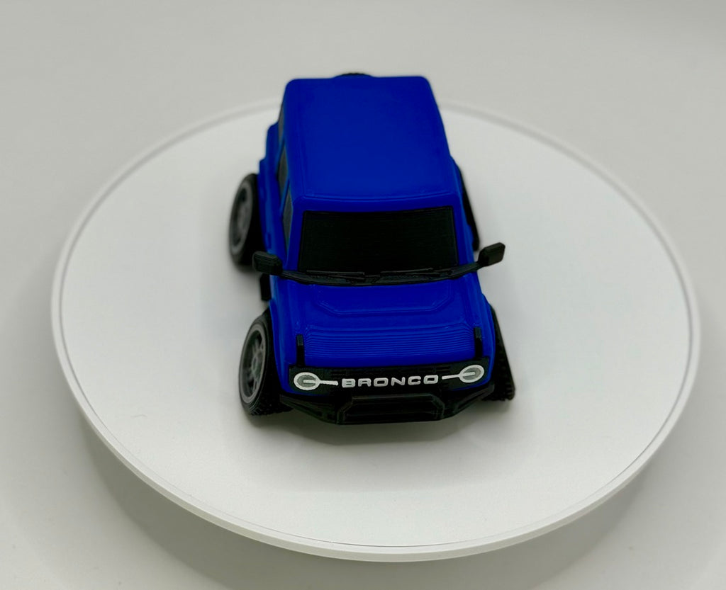 Tooned 4-Door Off-Road SUV 3D Printed Model | Modern Retro 4x4 Truck Style | Soft & Hard Top Options | Adventure Desk Decor