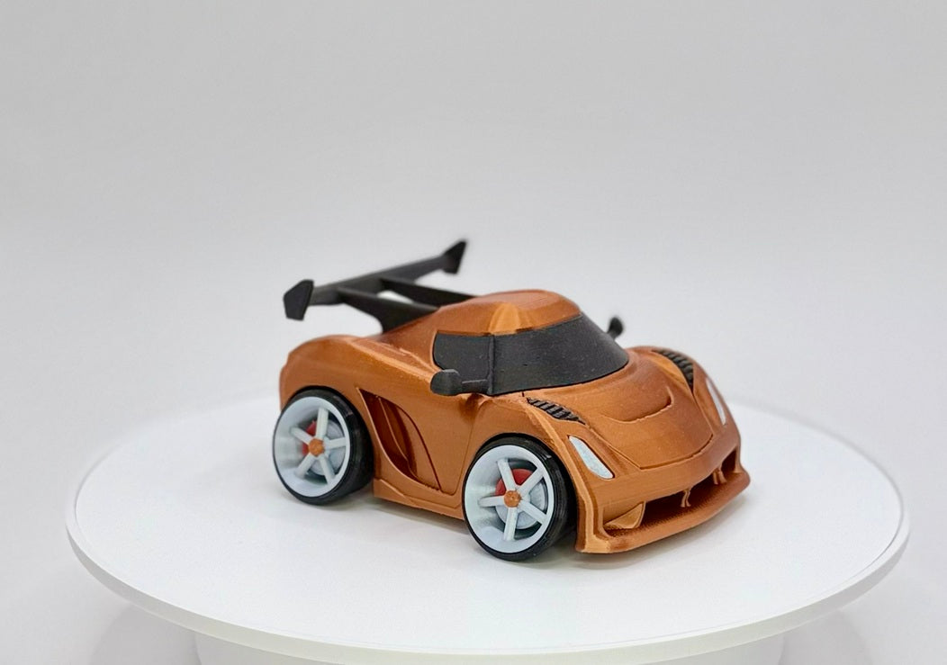 3D Printed Hypercar Model | Exotic Supercar | Wide Stance Performance Car | Desk Display Collectible