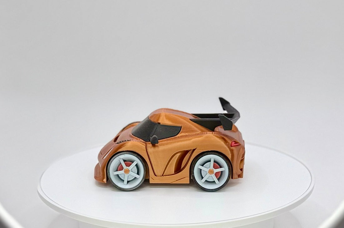 3D Printed Hypercar Model | Exotic Supercar | Wide Stance Performance Car | Desk Display Collectible