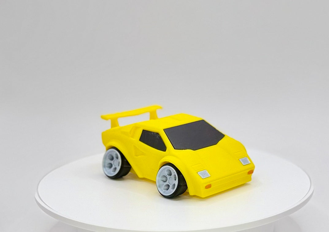 3D Printed Retro Supercar Model | 80s Exotic Car Style | HighPerformance Car | Desk Display Collectible