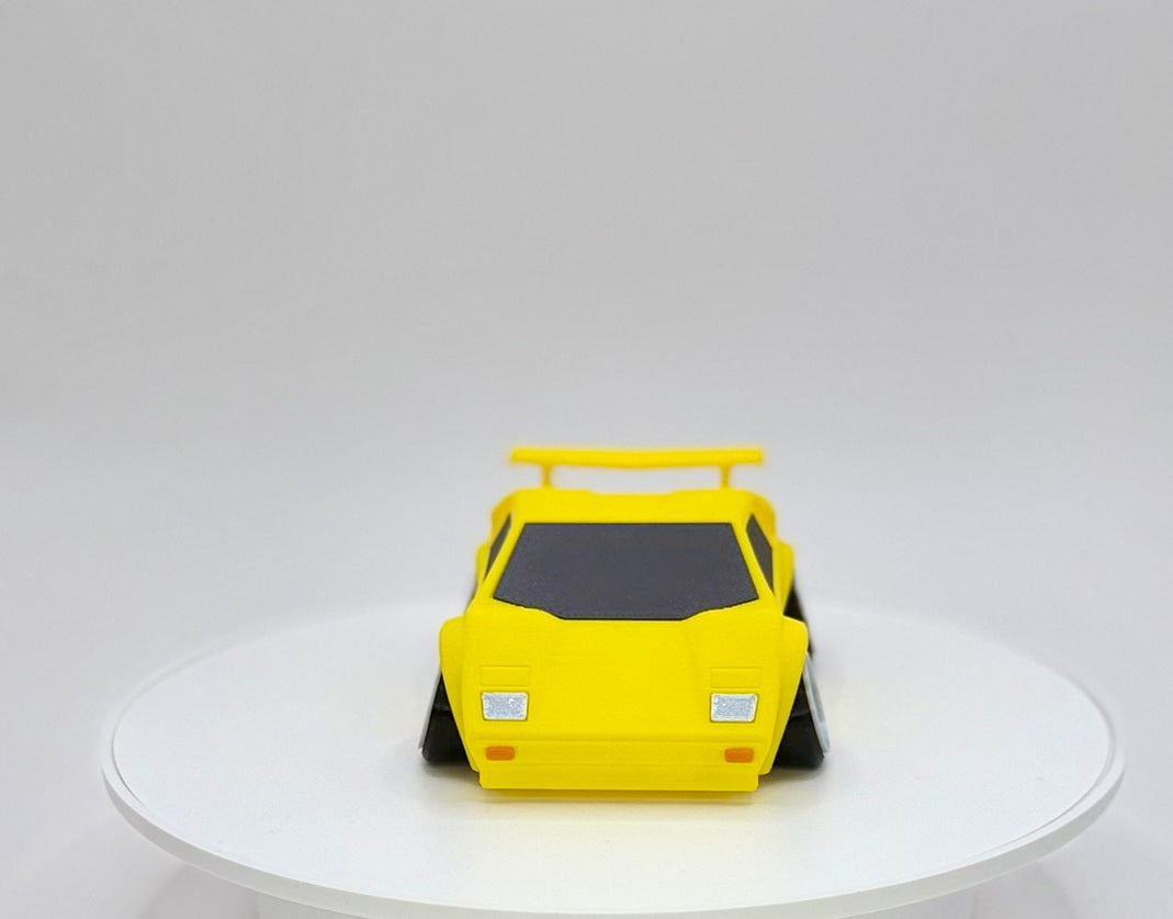 3D Printed Retro Supercar Model | 80s Exotic Car Style | HighPerformance Car | Desk Display Collectible
