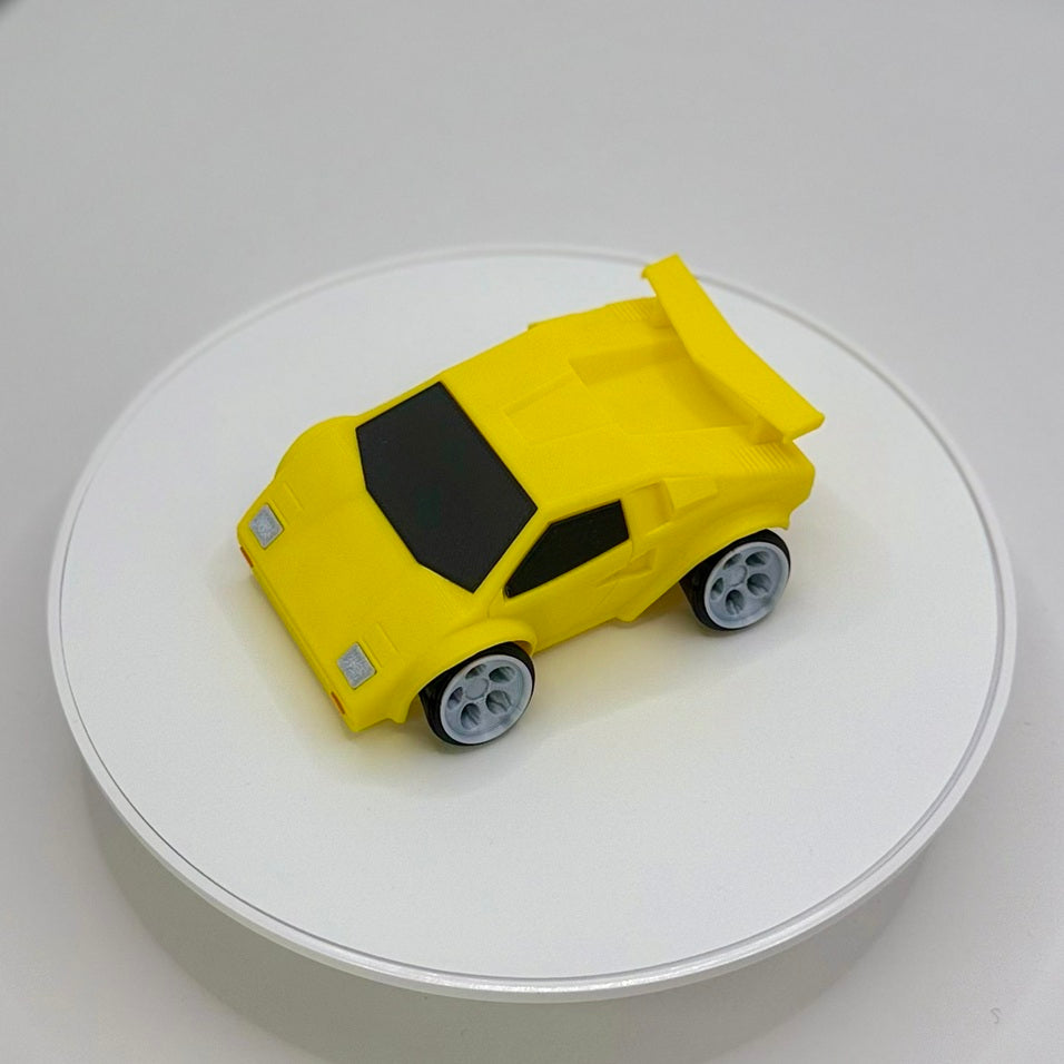 3D Printed Retro Supercar Model | 80s Exotic Car Style | HighPerformance Car | Desk Display Collectible