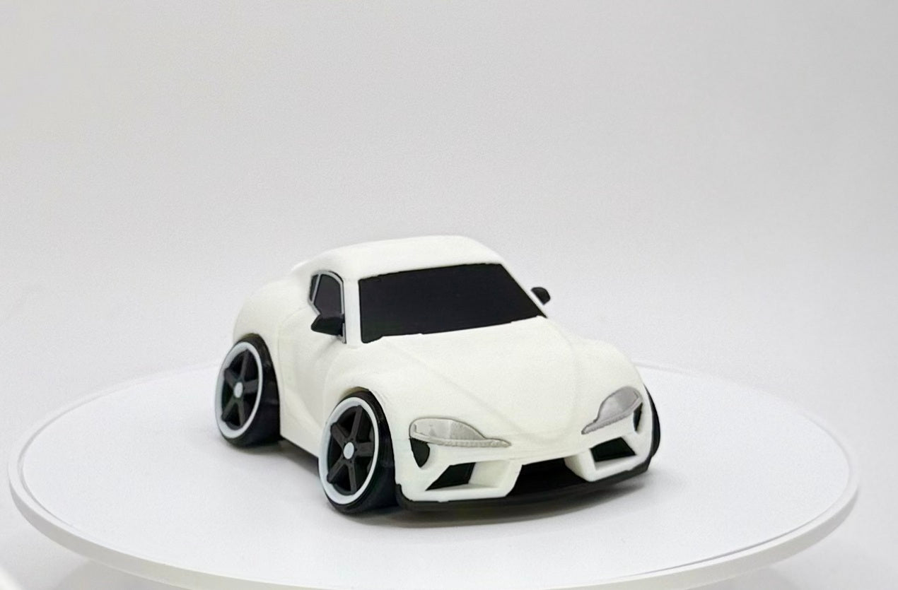 Tooned JDM Modern Sports Coupe 3D Printed Model | Wide Stance Street Car | Turbo Style Performance Car | Desk Display Collectible