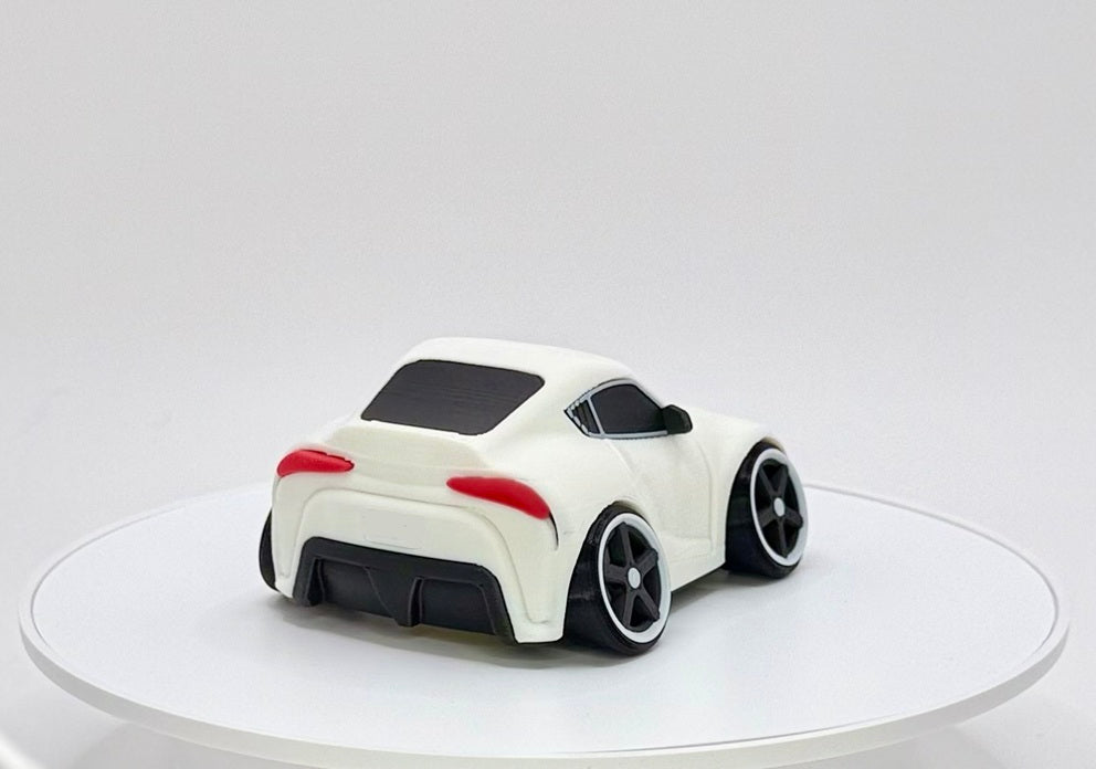 Tooned JDM Modern Sports Coupe 3D Printed Model | Wide Stance Street Car | Turbo Style Performance Car | Desk Display Collectible