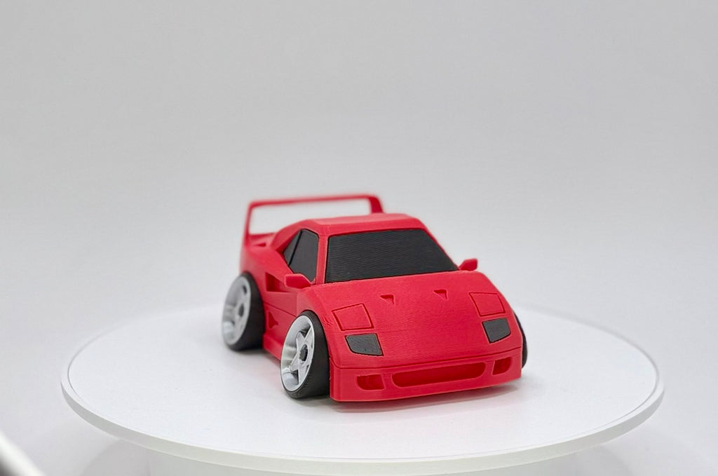 Tooned Italian Supercar 3D Printed Model | 80s Twin Turbo Exotic | Wide Body Race Style Car | Desk Display Collectible