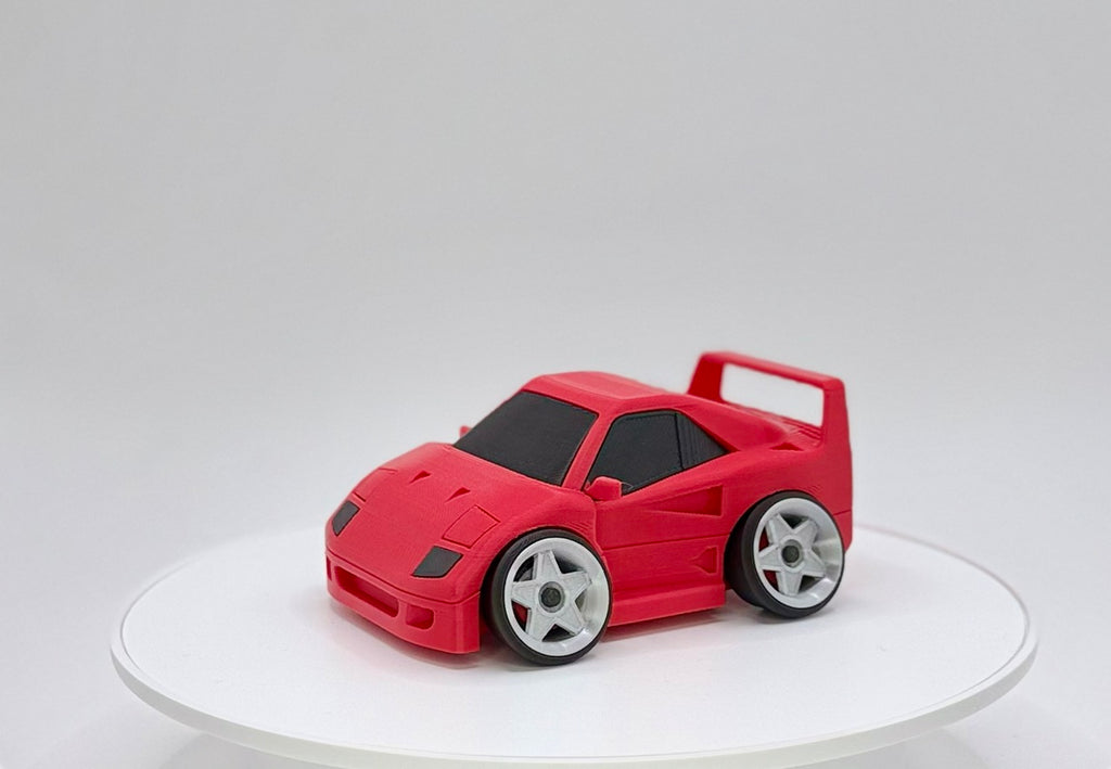 Tooned Italian Supercar 3D Printed Model | 80s Twin Turbo Exotic | Wide Body Race Style Car | Desk Display Collectible