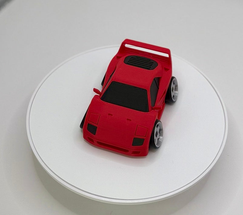 Tooned Italian Supercar 3D Printed Model | 80s Twin Turbo Exotic | Wide Body Race Style Car | Desk Display Collectible