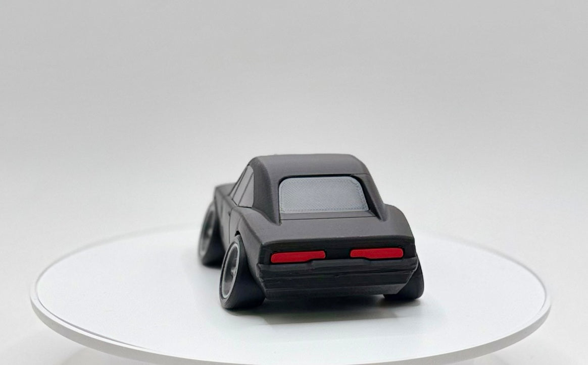 1970 Classic Muscle Car 3D Printed Model | Supercharged Street Beast | American V8 Wide Stance Car | Desk Display Collectible