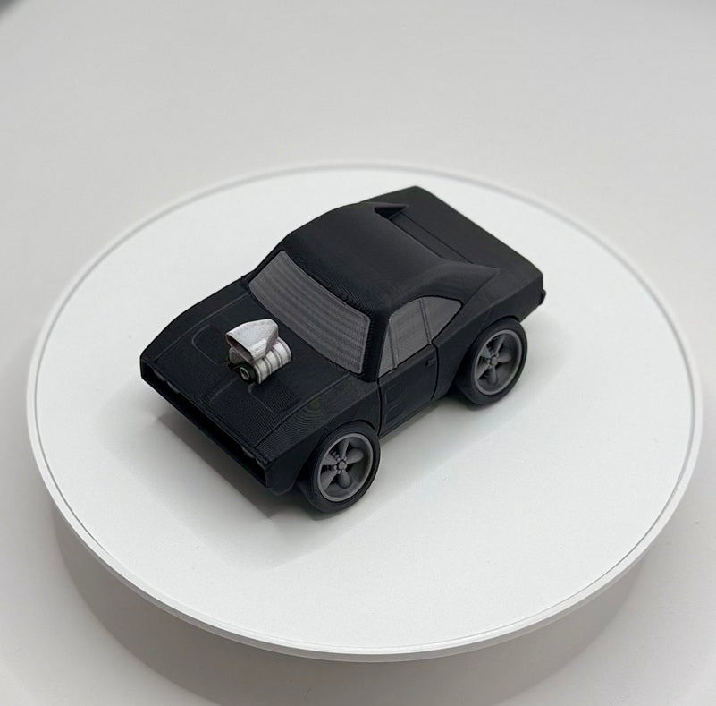 1970 Classic Muscle Car 3D Printed Model | Supercharged Street Beast | American V8 Wide Stance Car | Desk Display Collectible