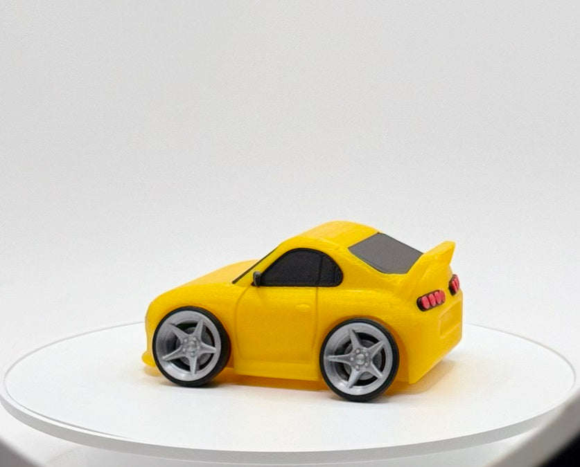 Tooned 90s JDM Sports Coupe 3D Printed Model | Turbo Street Car Wide Stance | Tuner Style Desk Display | Collector Decor