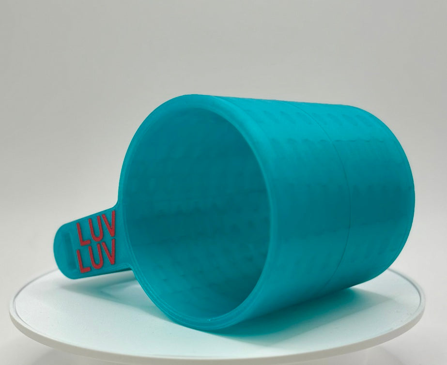 3D-Printed Ice Cream Cup Holder w/Spoon Holder