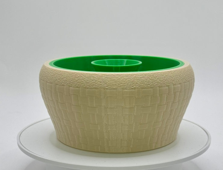 Pistachio bowl and Shell holder