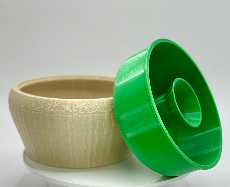 Pistachio bowl and Shell holder