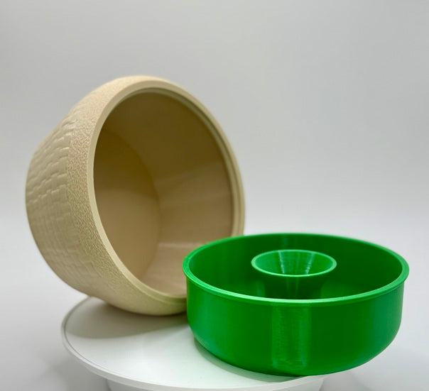 Pistachio bowl and Shell holder