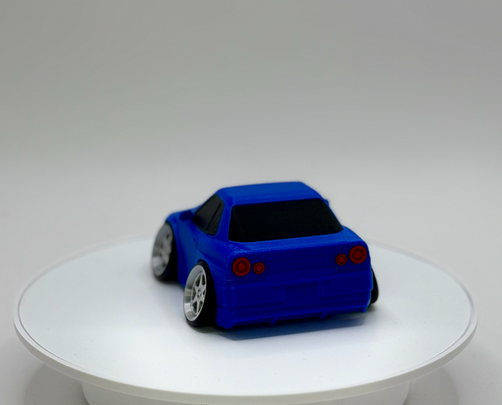 3D Printed Skyline GT-R R34 Inspired Model | JDM Sports Car Collectible | Wide Stance Desk Display | Automotive Decor | Car Enthusiast Gift