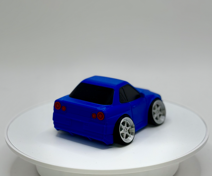 3D Printed Skyline GT-R R34 Inspired Model | JDM Sports Car Collectible | Wide Stance Desk Display | Automotive Decor | Car Enthusiast Gift