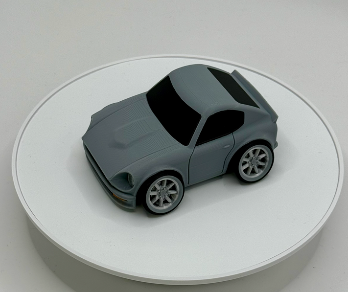 Tooned Datsun 240Z 3D Printed Model | Classic JDM Sports Car Collectible | Wide Stance Desk Display | Car Enthusiast Gift