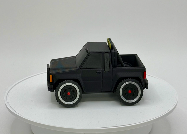 Tooned Toyota SR5 Pickup 3D Printed Model | Classic Mini Truck Collectible | Vintage Truck Desk Display | Car Enthusiast Gift
