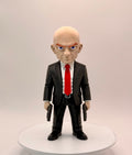 Hitman-Inspired Assassin Figure, Suit & Red Tie Collectible, Video Game Inspired Decor, 3D Printed Figure, Gaming Room Desk Decor, Gift