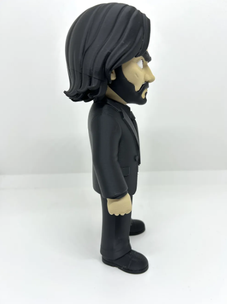 John Wick Inspired Figure, Assassin Action Figure, Black Suit Collectible, 3D Printed Gaming Decor, Movie Inspired Figure, Desk Decor