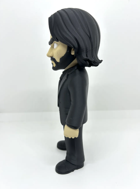 John Wick Inspired Figure, Assassin Action Figure, Black Suit Collectible, 3D Printed Gaming Decor, Movie Inspired Figure, Desk Decor