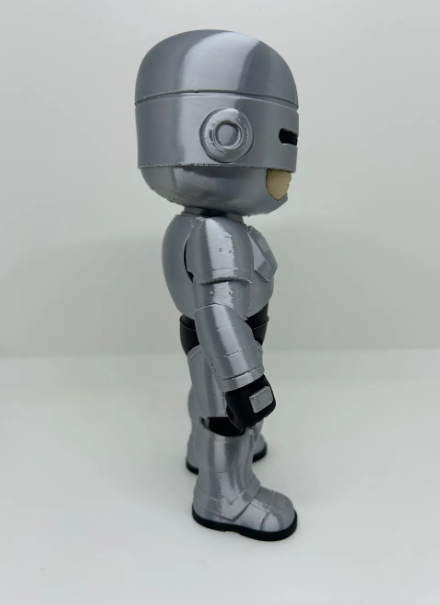 Robo Cop-Inspired Futuristic Police Robot Figure, Armored Robot Collectible, 3D Printed Sci Fi Figure, Cyberpunk Decor, Robot Action Figure, Movie Fan Gift