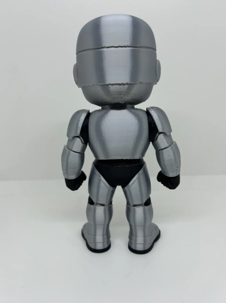 Robo Cop-Inspired Futuristic Police Robot Figure, Armored Robot Collectible, 3D Printed Sci Fi Figure, Cyberpunk Decor, Robot Action Figure, Movie Fan Gift